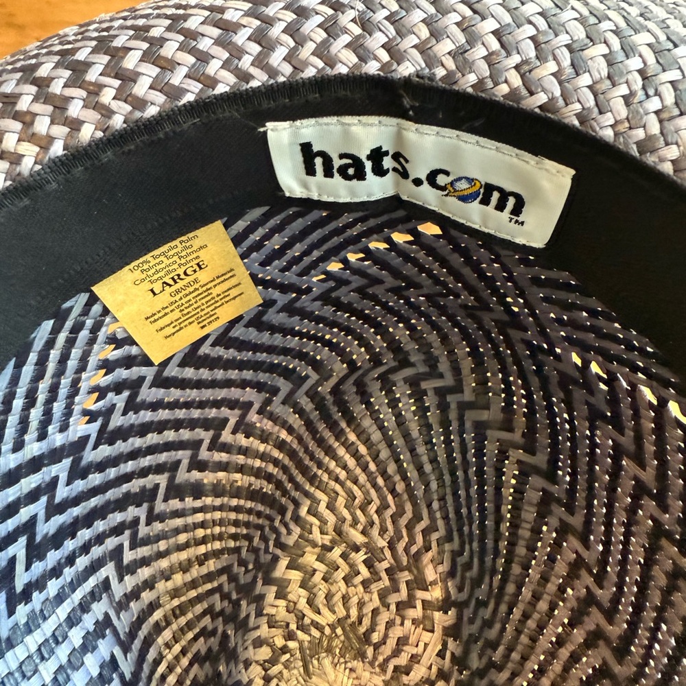 Gray Patterned Fedora Hat - image 2